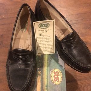 SAS Black Loafers